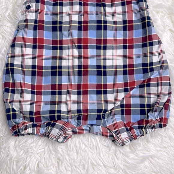 Janie and Jack Baby Boys Plaid Romper 18-24M - Picture 4 of 5